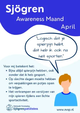 Sjögren Awareness Maand april - spierpijn